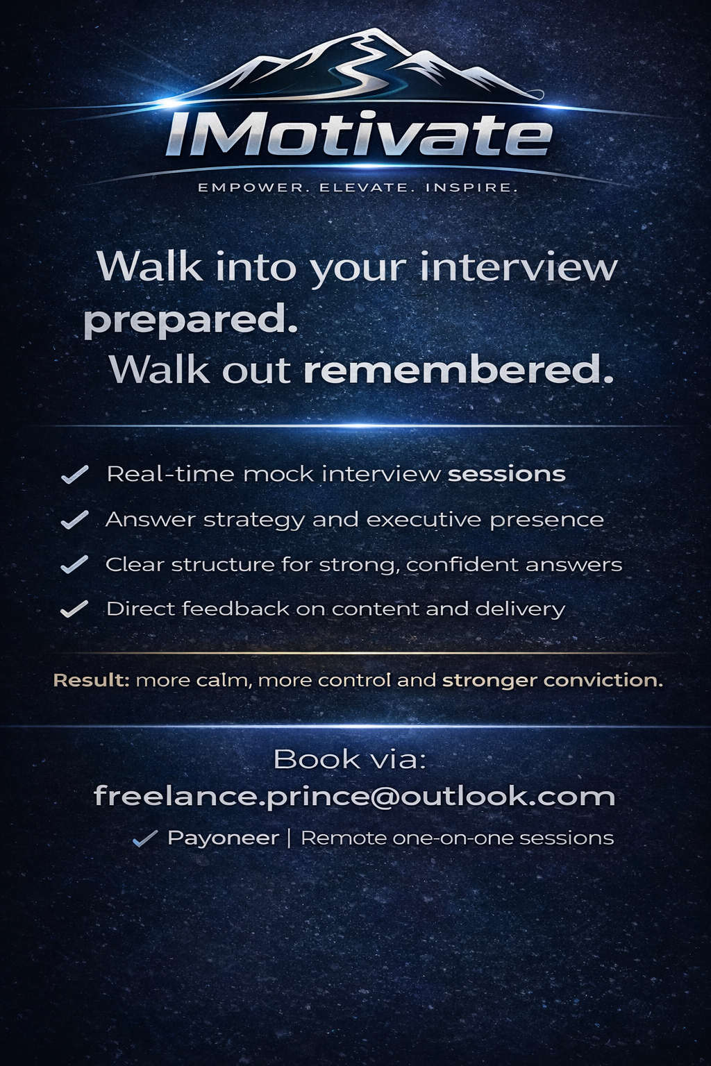 Interview Preparation – One-on-One (Remote | NL & EN)